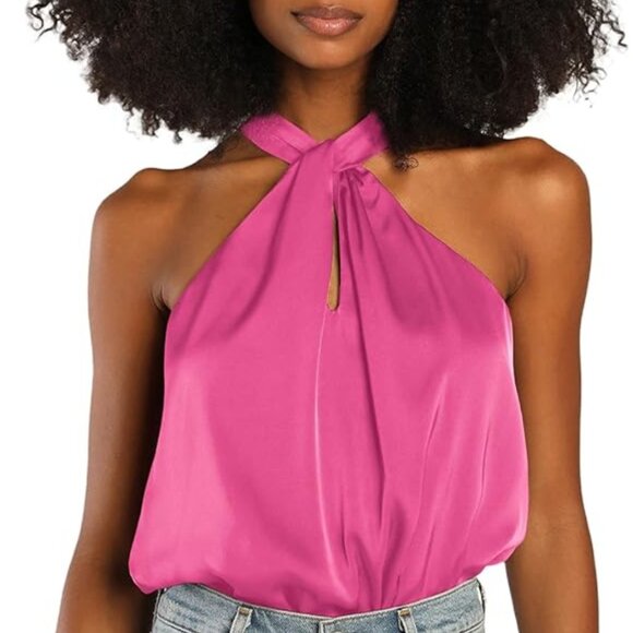 Stunning Halter Neck Satin Top – Perfect for Any Occasion! - Picture 2 of 5